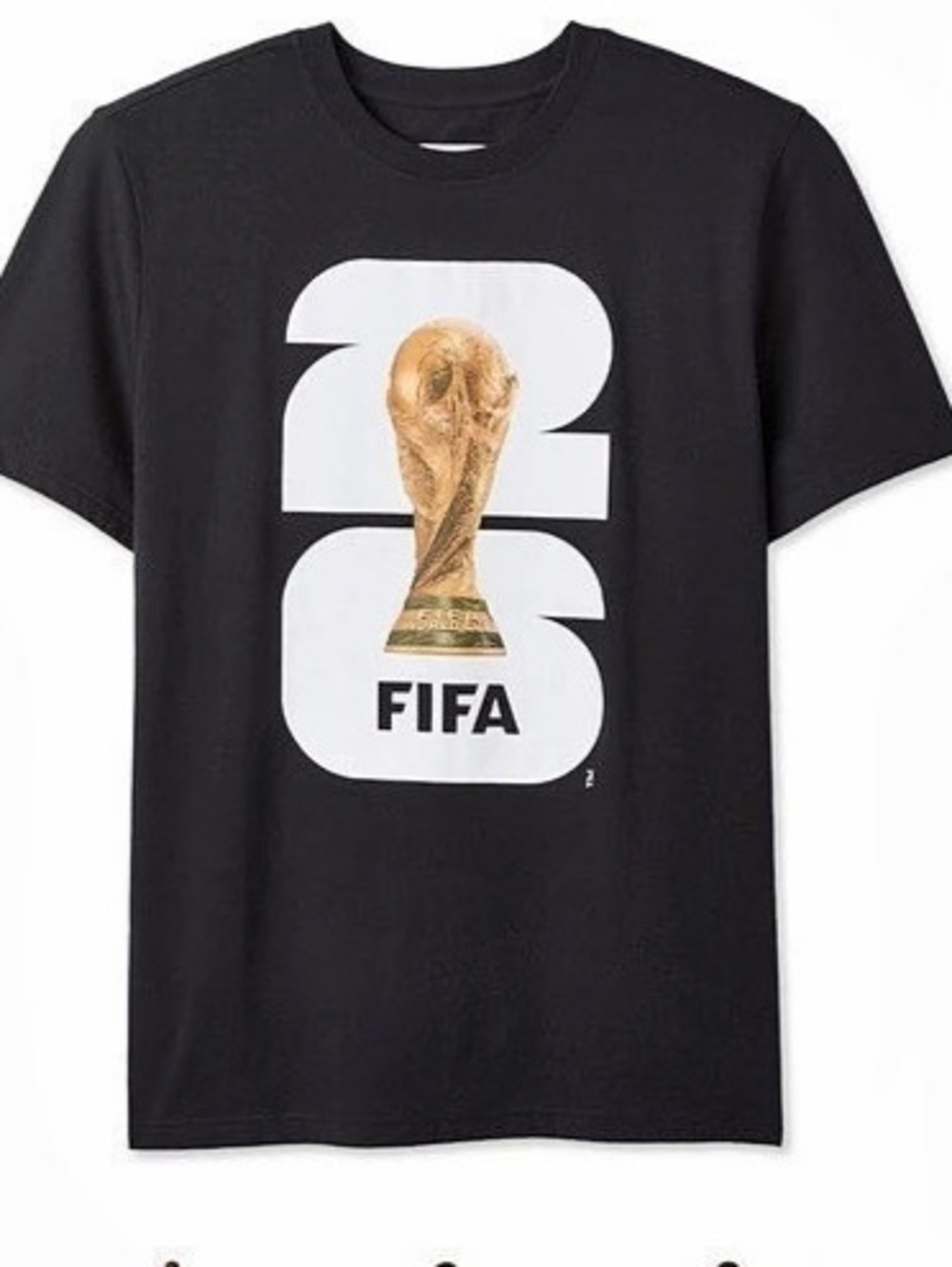 FIFA World Cup 2026 Trophy T-Shirt Short Sleeve Black